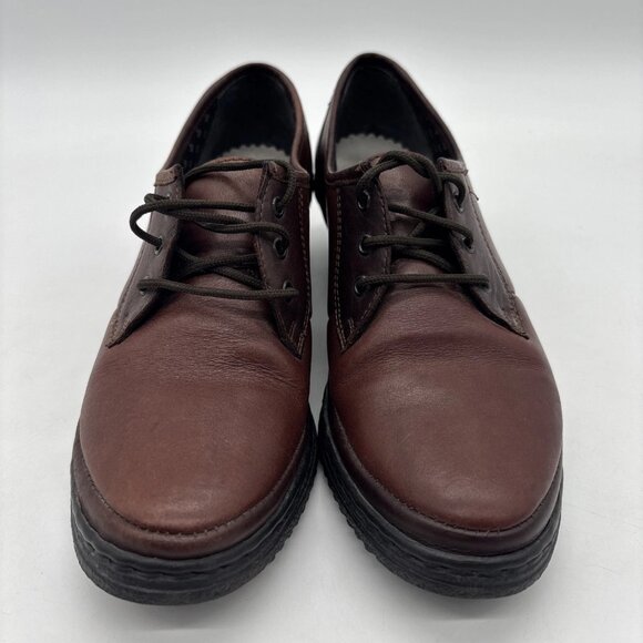 Rieker Antistress Lace Up Wedge Heeled Shoes Oxford Brown Women’s Size 6.5 - Picture 5 of 8